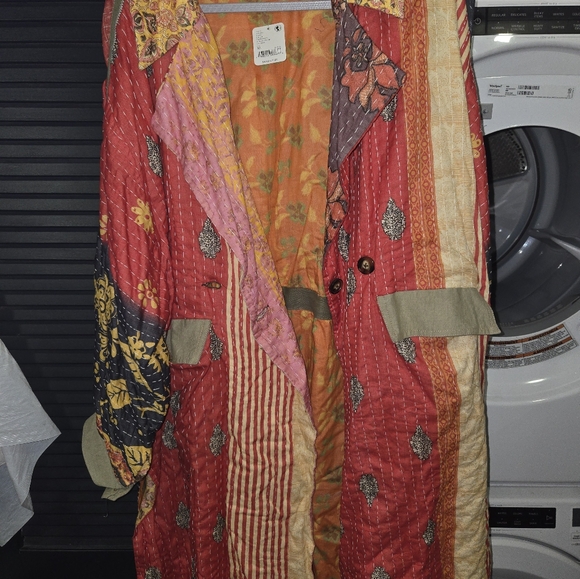 Free people patchwork kimono jacket XL NWT - Picture 6 of 16